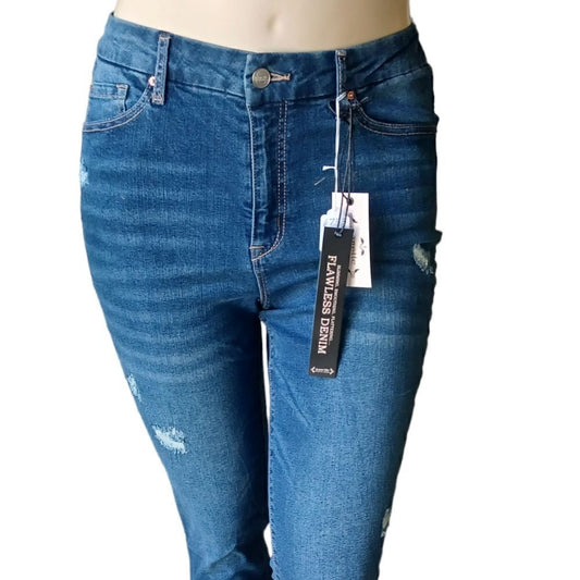 673336...Nanette High Rise Crop Jeans Size 14, W33"  24"Inseam  11"Rise
