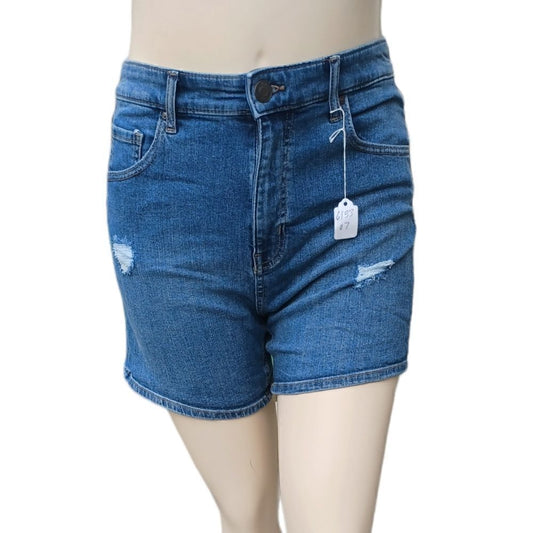 61337..RSQ Super High Rise Mom Jean Shorts Size 28, W29"  12"Rise