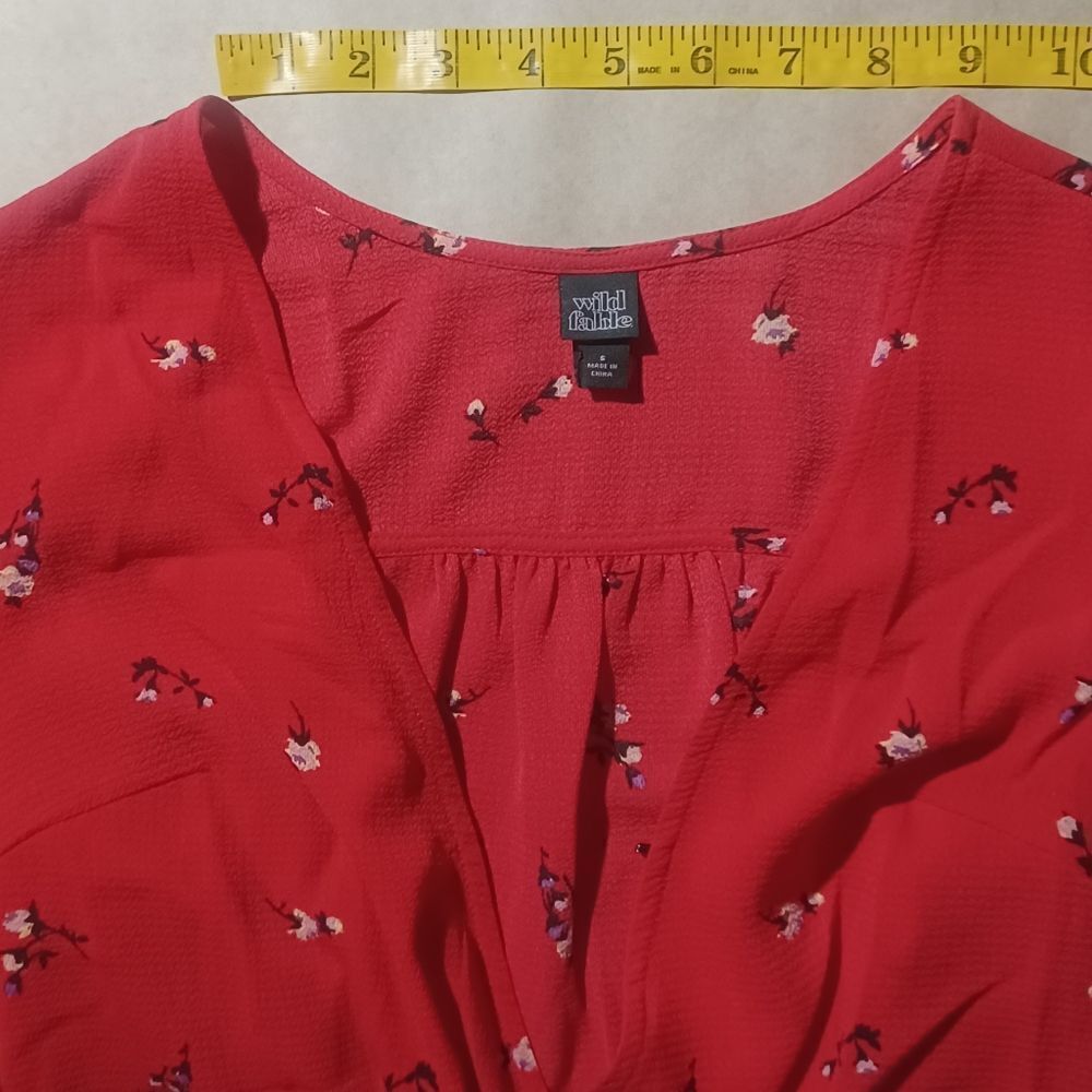 609433....Wild Fable Long Sleeve Top Size S