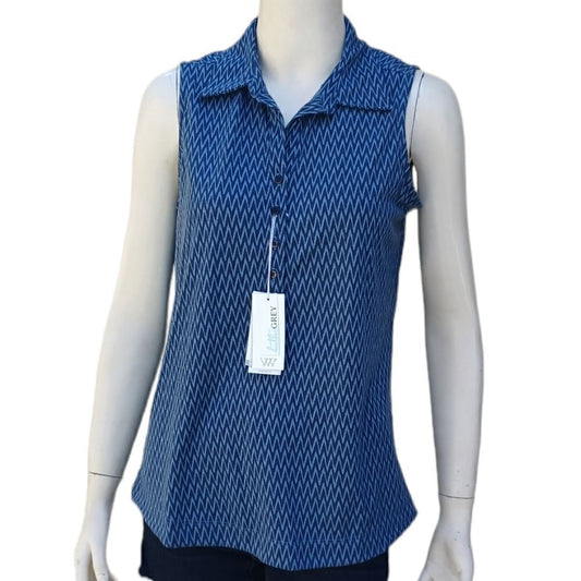 610733...Heather Grey Sleeveless Top Size Small