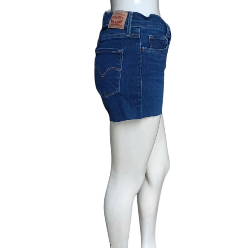 6769.11....311 Levi's Shaping Skinny Cutoff Denim Shorts Size 27