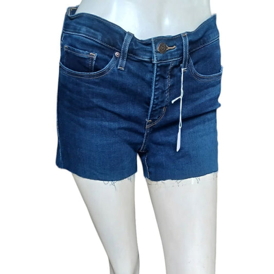 6769.11....311 Levi's Shaping Skinny Cutoff Denim Shorts Size 27