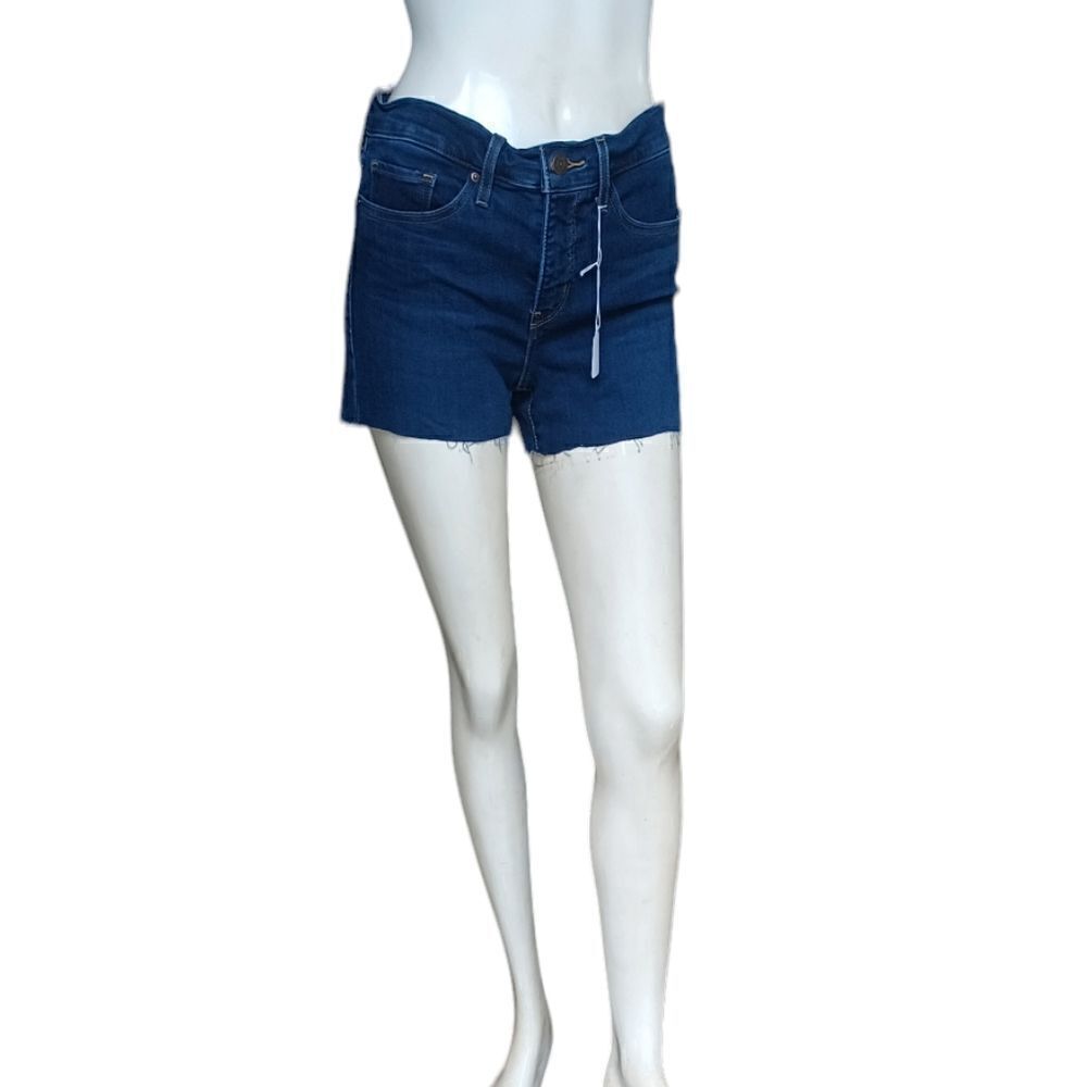 6769.11....311 Levi's Shaping Skinny Cutoff Denim Shorts Size 27
