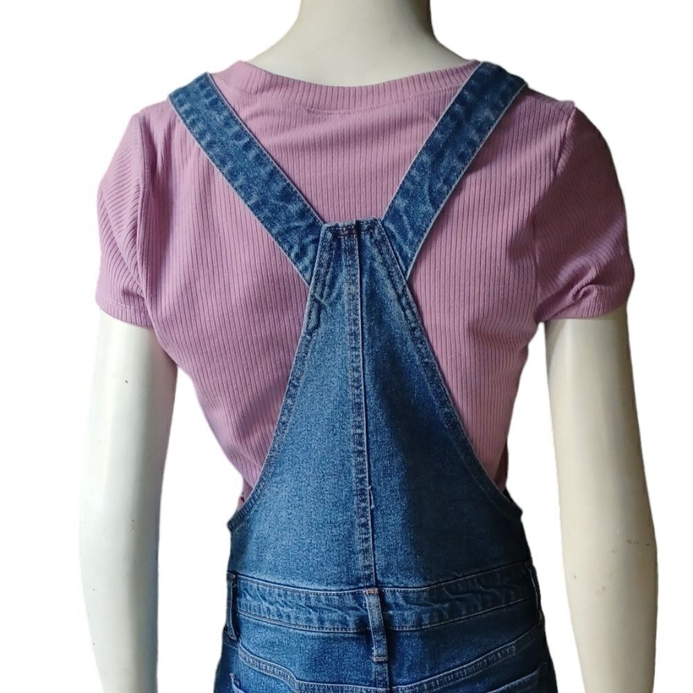 691348....Arizona Jean Company Denim Overall Skirt Size M, W30" 13"Rise