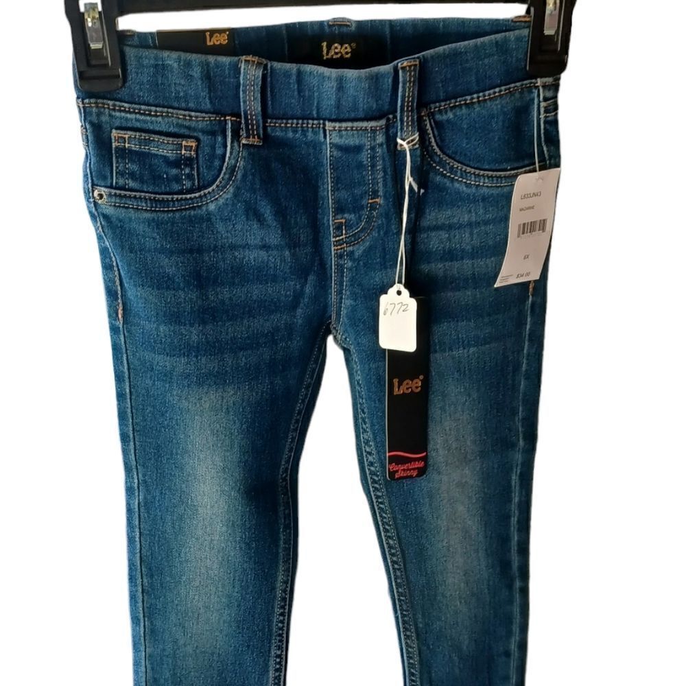 67727..Girl's Lee Pull-On Denim Jeans Size 6X, W22" 21"Inseam 6"Rise