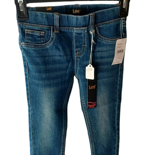 67727..Girl's Lee Pull-On Denim Jeans Size 6X, W22" 21"Inseam 6"Rise