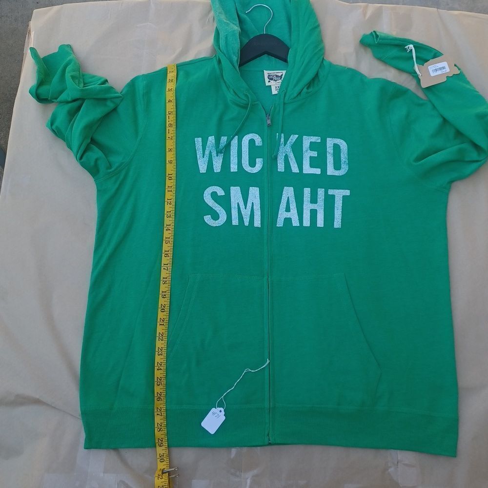 4171...WICKED SMAHT Fleece Self Long Sleeves Hoodie Size XXL