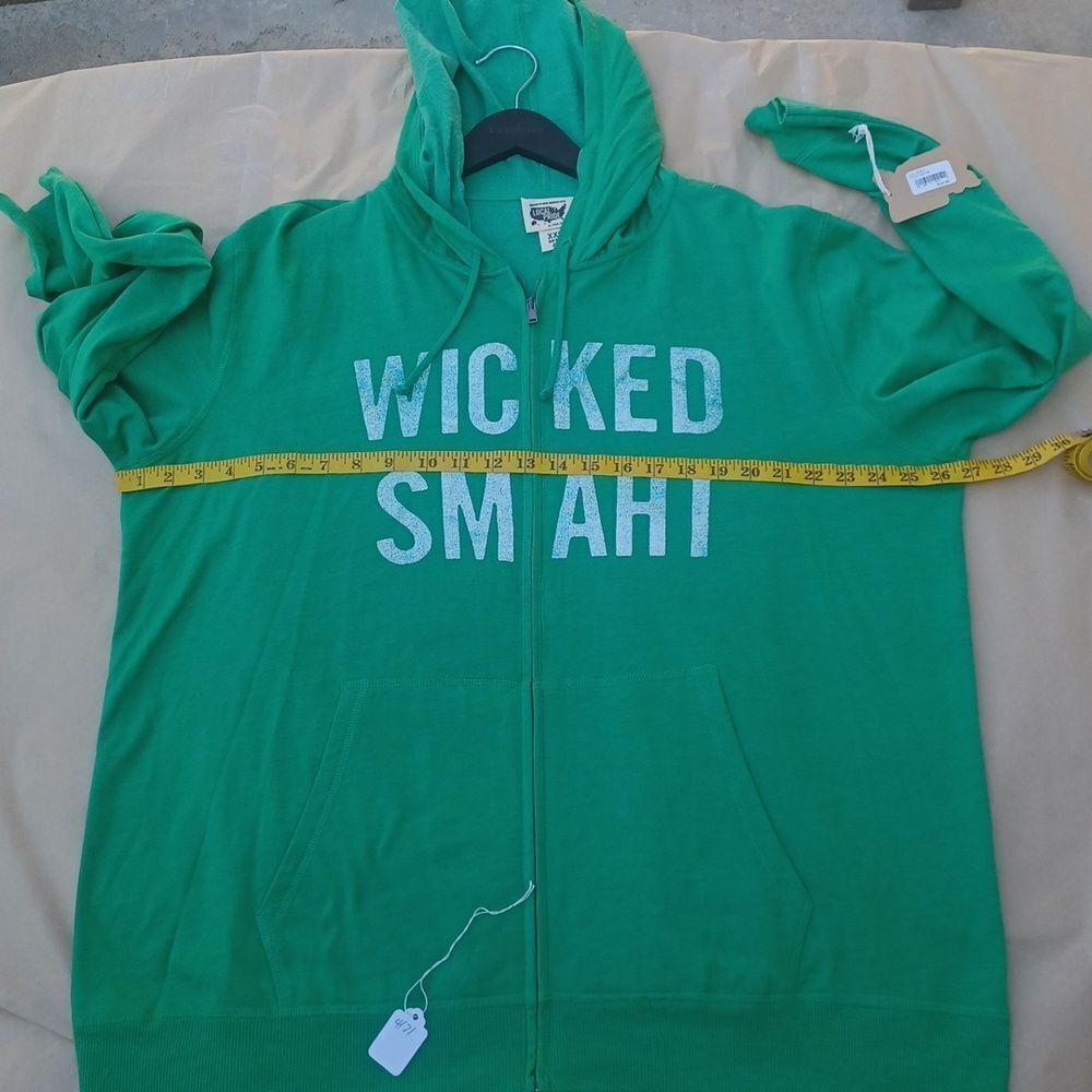 4171...WICKED SMAHT Fleece Self Long Sleeves Hoodie Size XXL