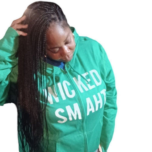 4171...WICKED SMAHT Fleece Self Long Sleeves Hoodie Size XXL