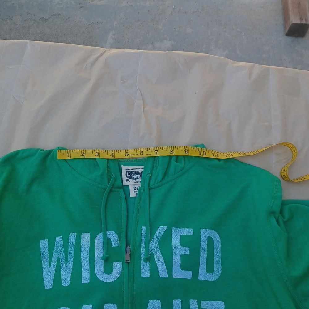 4171...WICKED SMAHT Fleece Self Long Sleeves Hoodie Size XXL