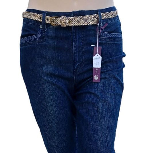 615019....Gloria Vanderbilt Crop Jeans Size  12, W30" 16"Inseam 10"Rise