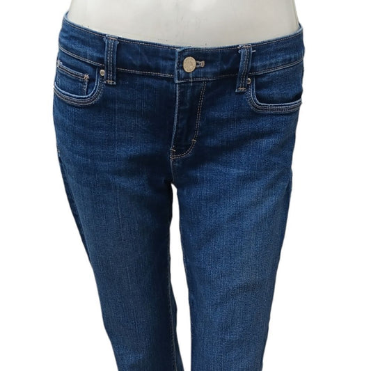 6832..White House Black Market Straight leg Jeans Size 2, W28"  25"Inseam 7"Rise