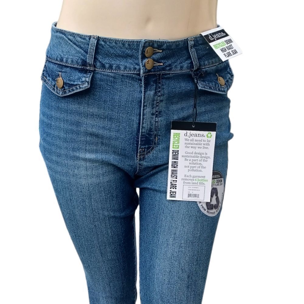 682712....d.Jeans High Waist Flare Jeans Size 16, W33"  30"Inseam  12"Rise