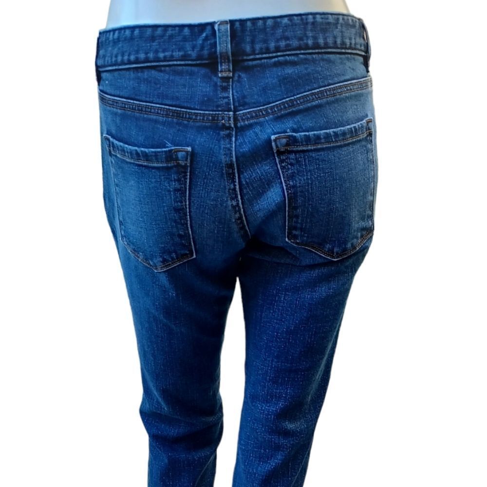 631220..Ann Taylor Loft Straight leg Jeans Size 4, 30" Waist 27" Inseam 7" Rise