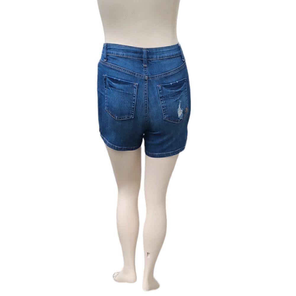 689345....Indigo Jean Shorts Size 9, 28" Waist