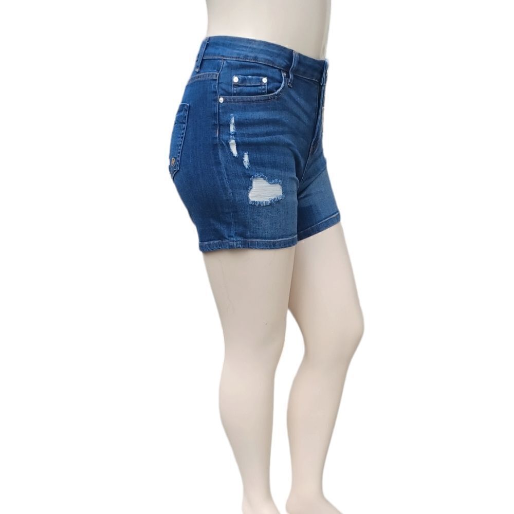 689345....Indigo Jean Shorts Size 9, 28" Waist