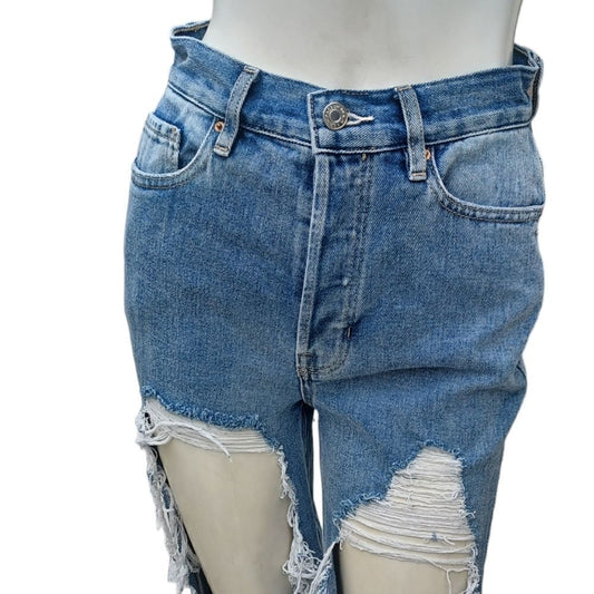 110922...Pacsun Ultra High Rise Slim Jeans Size 25, W24" 26"Inseam  10"Rise