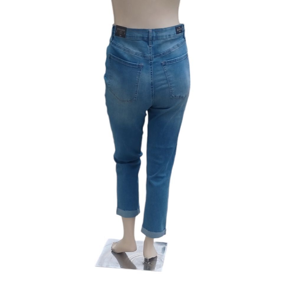 6776.Nanette Lepore High Rise Straight Leg Jeans Size 14, W34" 25"Inseam 12"Rise