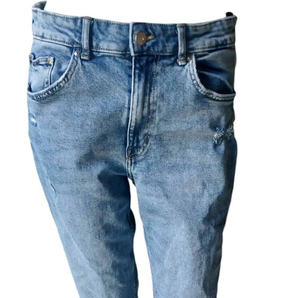 303038.....&Denim Straight leg Jeans Size 8, W28" 25"Inseam  10"Rise