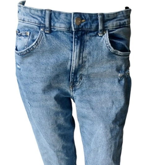 303038.....&Denim Straight leg Jeans Size 8, W28" 25"Inseam  10"Rise