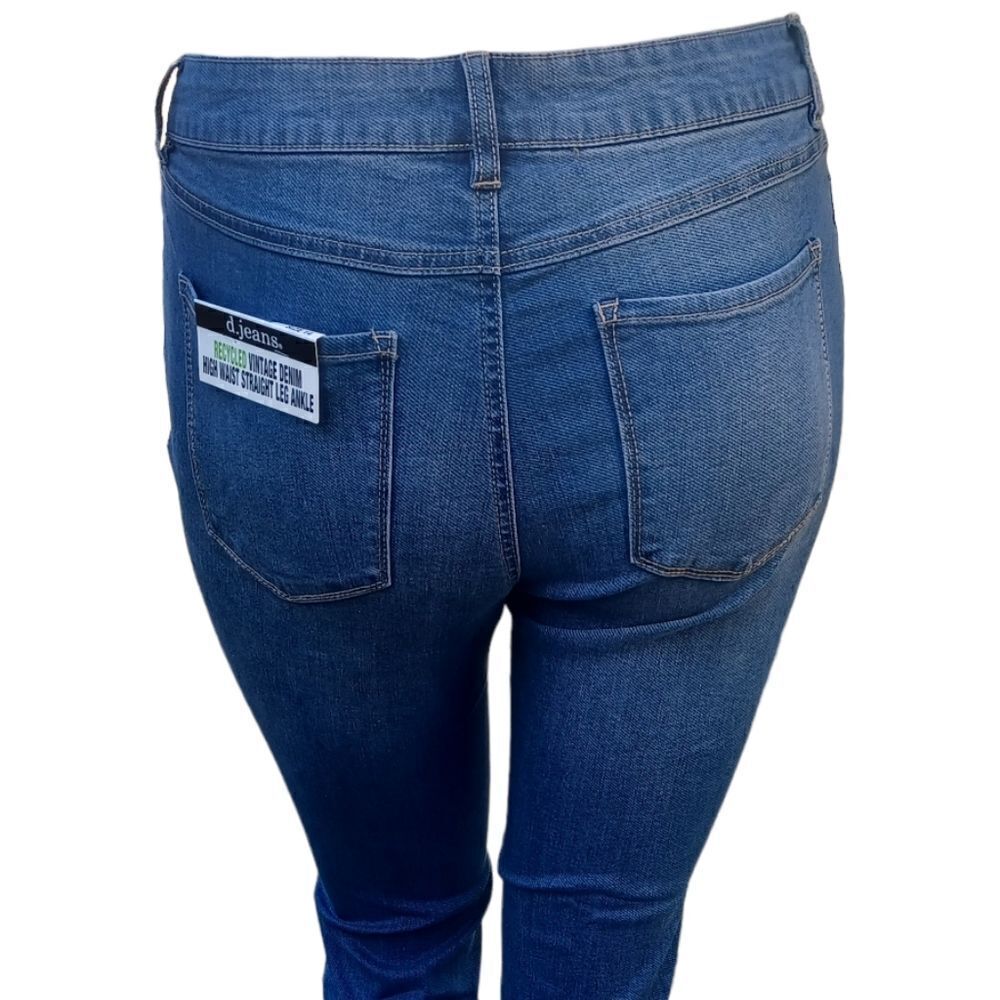 59333....d.Jeans High Waist Straight leg Ankle Jeans Size 14