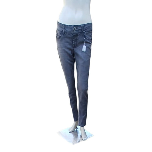 527837.....Jolt Pull Up Skinny Jeans (Gray) Size 9,  28" Inseam