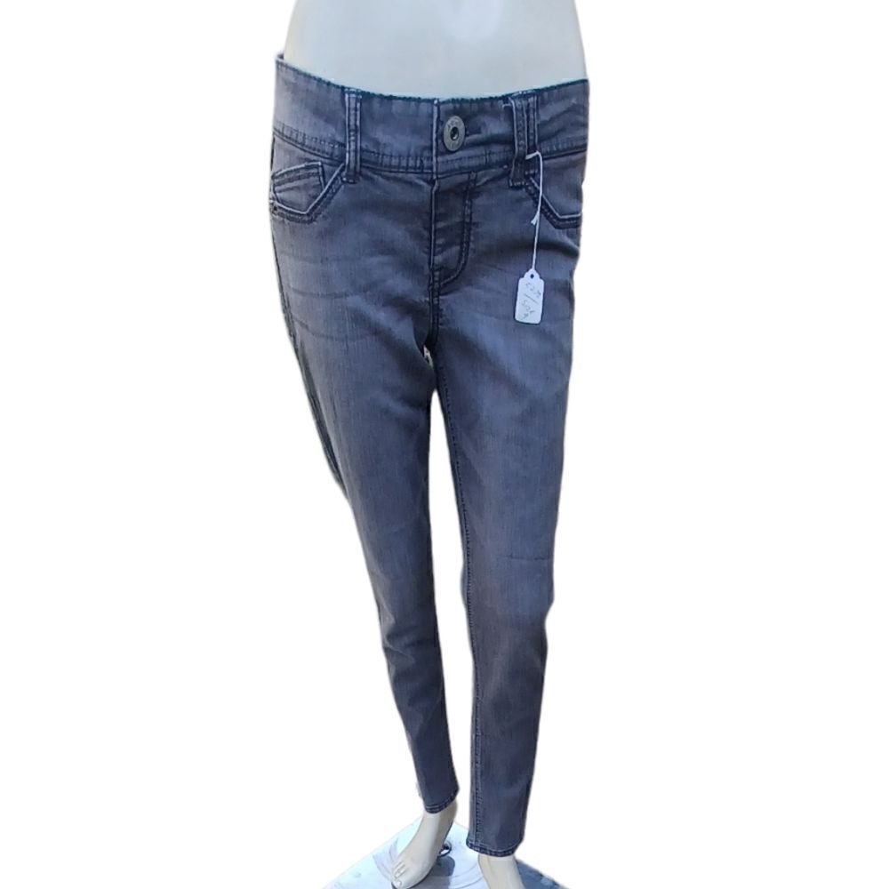 527837.....Jolt Pull Up Skinny Jeans (Gray) Size 9,  28" Inseam