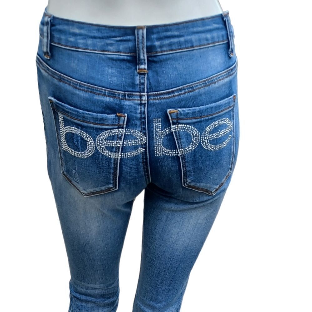 640139....bebe Skinny Jeans Size 26, W22" 27"Inseam 8"Rise