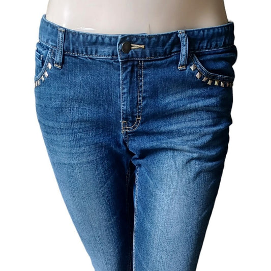 101442.Preowned Mossimo Skinny Jeans Size 14, W36"  30"Inseam  8"Rise