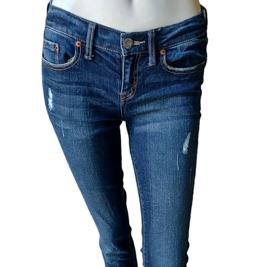 10101....Aeropostale Skinny Jeans Size 2Reg 26"W, 30"Inseam, 7"Rise