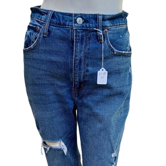 624820....Abercrombie & Fitch High-Rise Jeans Size 27/4R, 11"Rise