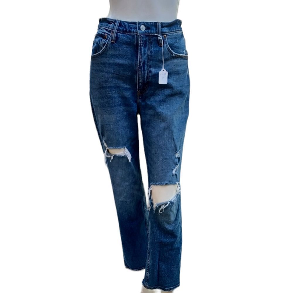 624820....Abercrombie & Fitch High-Rise Jeans Size 27/4R, 11"Rise