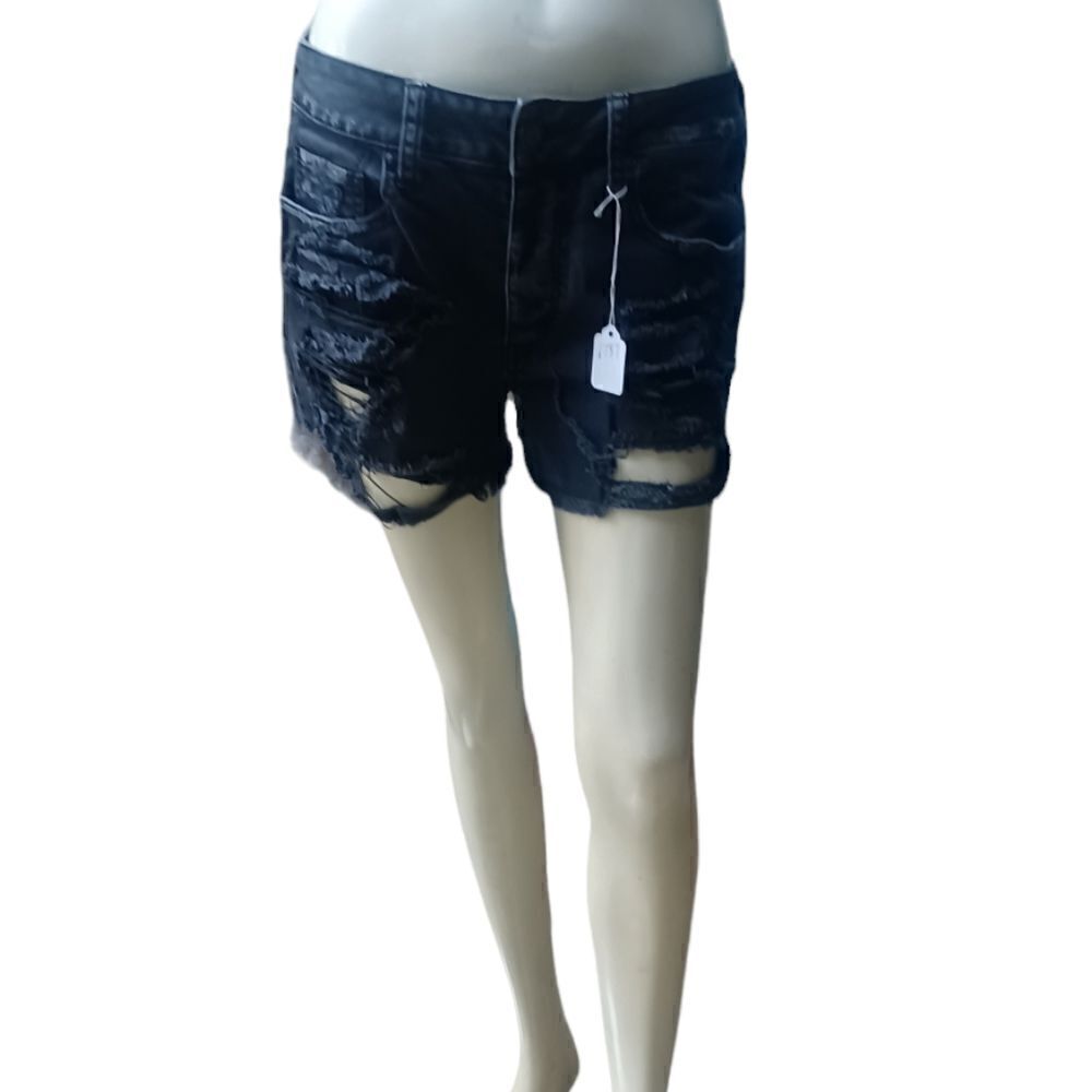 678711American Eagle Outfitters Black Jean Shorts Size 4, W30", 3"Inseam, 9"Rise