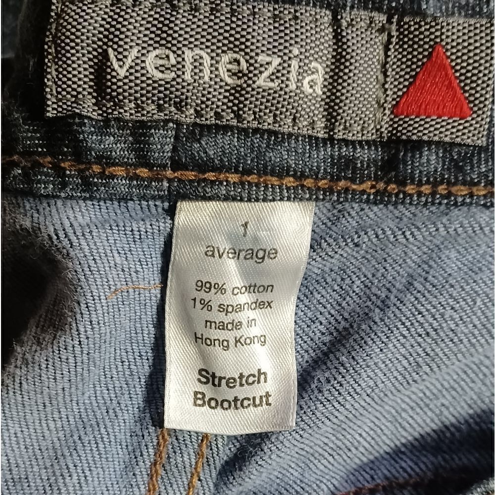 646917....Venezia Stretch Bootcut Jeans Size 1 Avg, W30" 30"Inseam 10"Rise