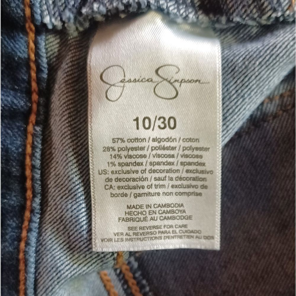 694041.....Jessica Simpson Skinny Jeans Size 10/30, 9"Rise