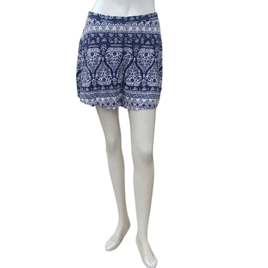 657834...Mudd Floral & Paisley Print Pull-On Shorts Size L