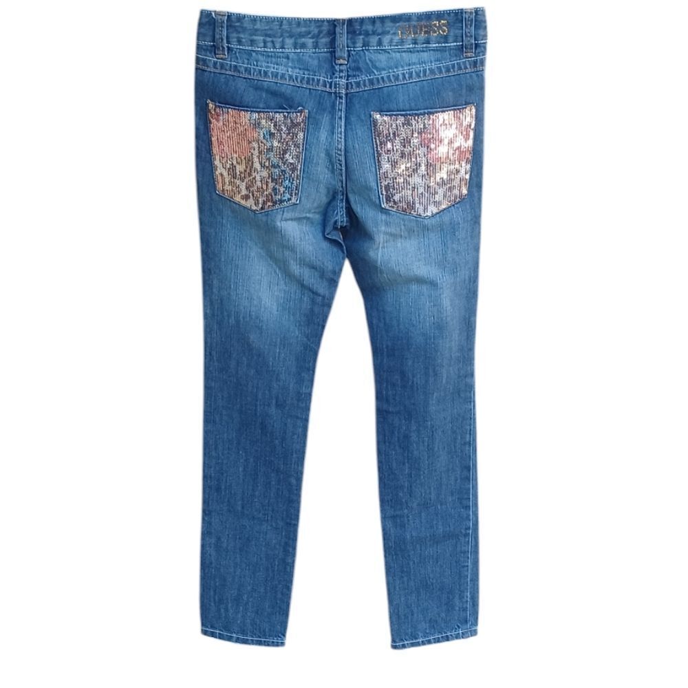 4113....Girls Guess Jeans Skinny Leg Jeans Size 10, W24, "25"Inseam 7"Rise