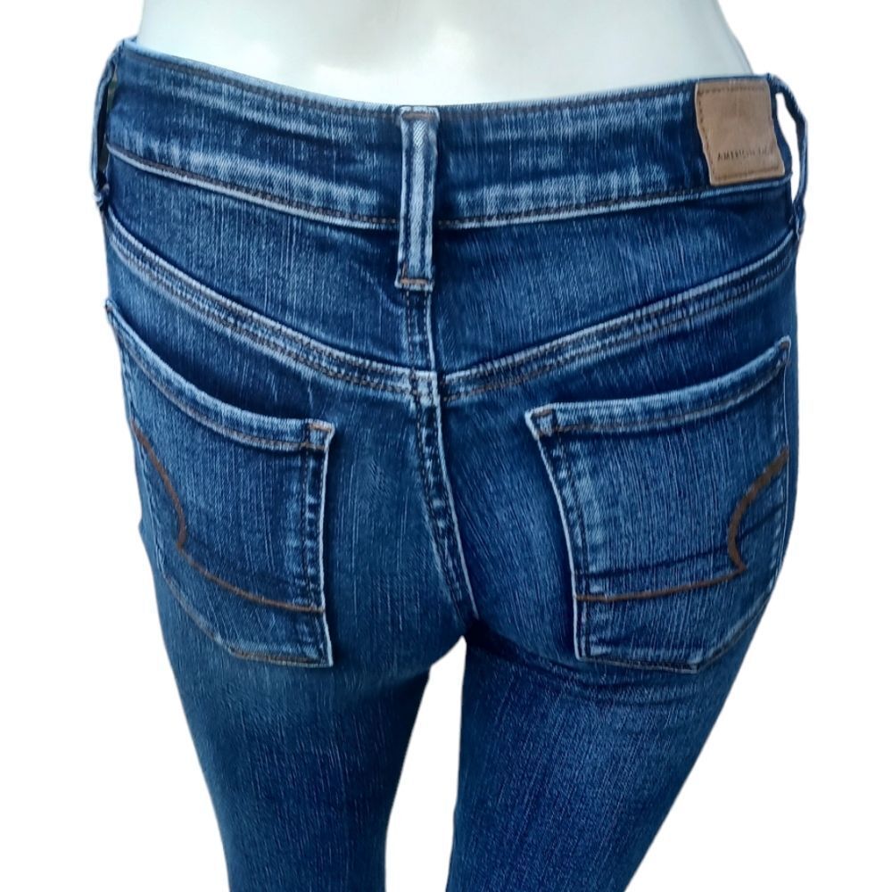 7005232...American Eagle Skinny Jeans Size 0, 24"W, 28"Inseam, 7" Rise