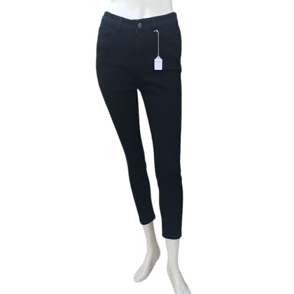 661241....Dazy Black Crop Skinny Jeans Size L