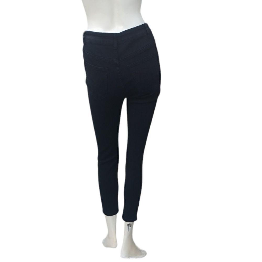 661241....Dazy Black Crop Skinny Jeans Size L