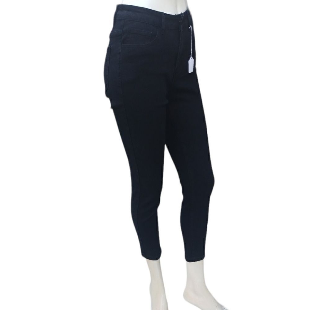 661241....Dazy Black Crop Skinny Jeans Size L