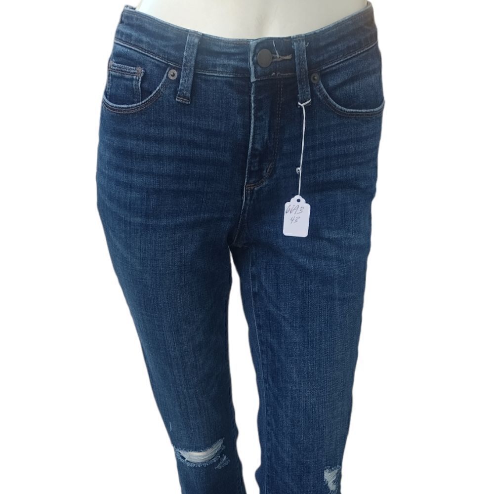 669343...Universal Thread High Rise Straight Crop Jeans Size 0/25, 8" Rise
