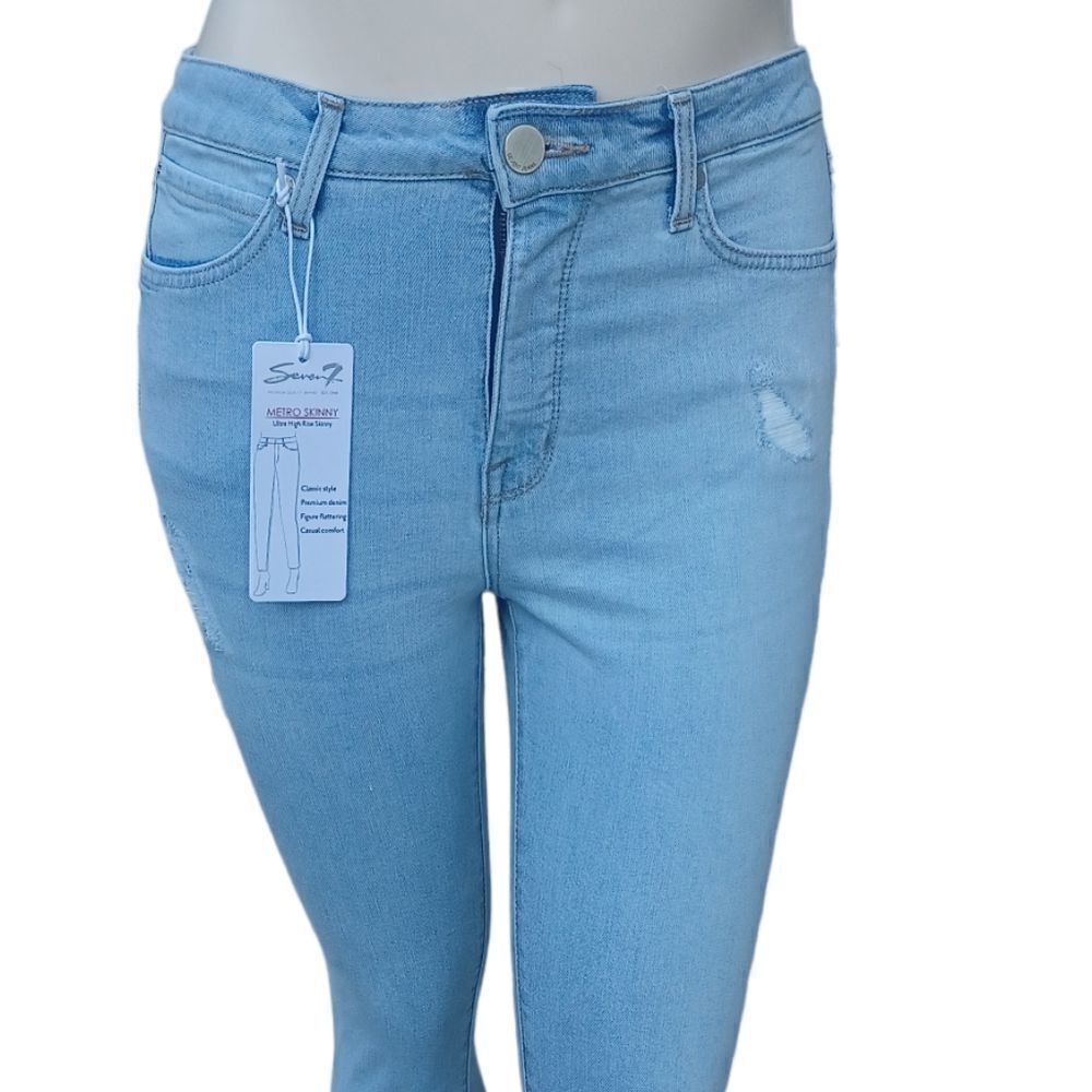 669543....Seven7 Metro Skinny Ultra High Rise Size 10, W30" 27"Inseam 10"Rise