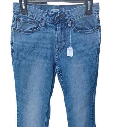 665242....Old Navy Straight leg Jeans Size 28X30, 9"Rise