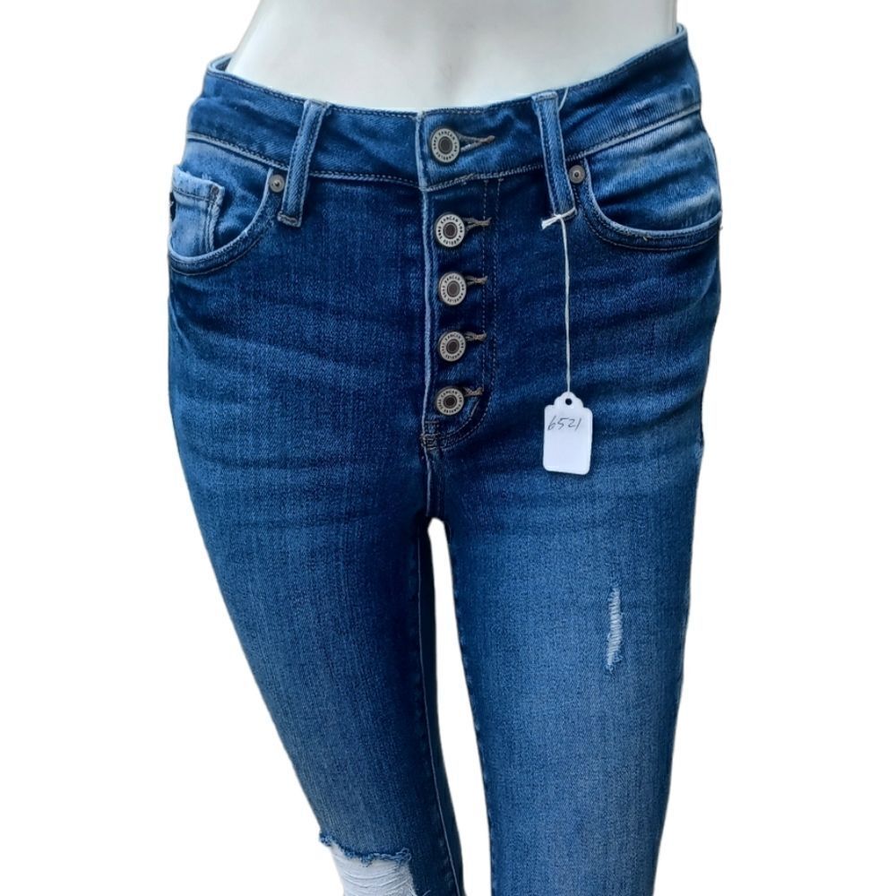 652134...Kancan Skinny Jeans Size 3/25, 27"Inseam 9"Rise