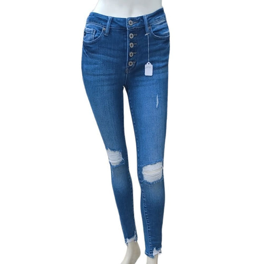 652134...Kancan Skinny Jeans Size 3/25, 27"Inseam 9"Rise