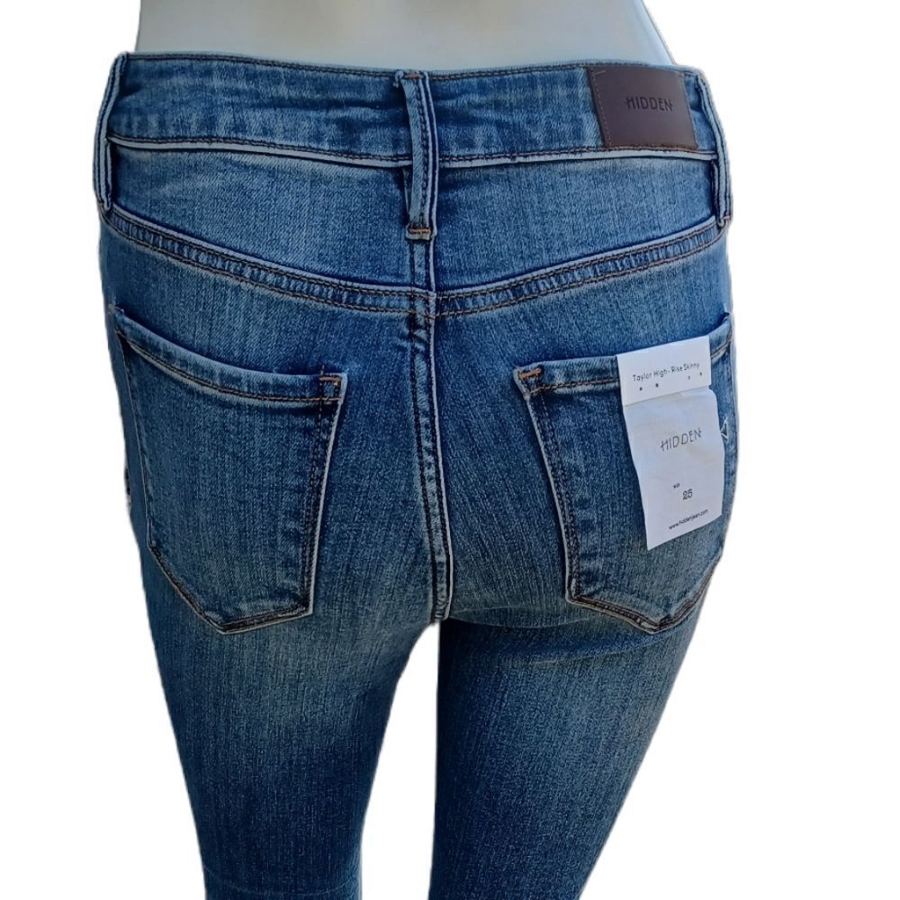 574511....Taylor High Rise Hem Skinny