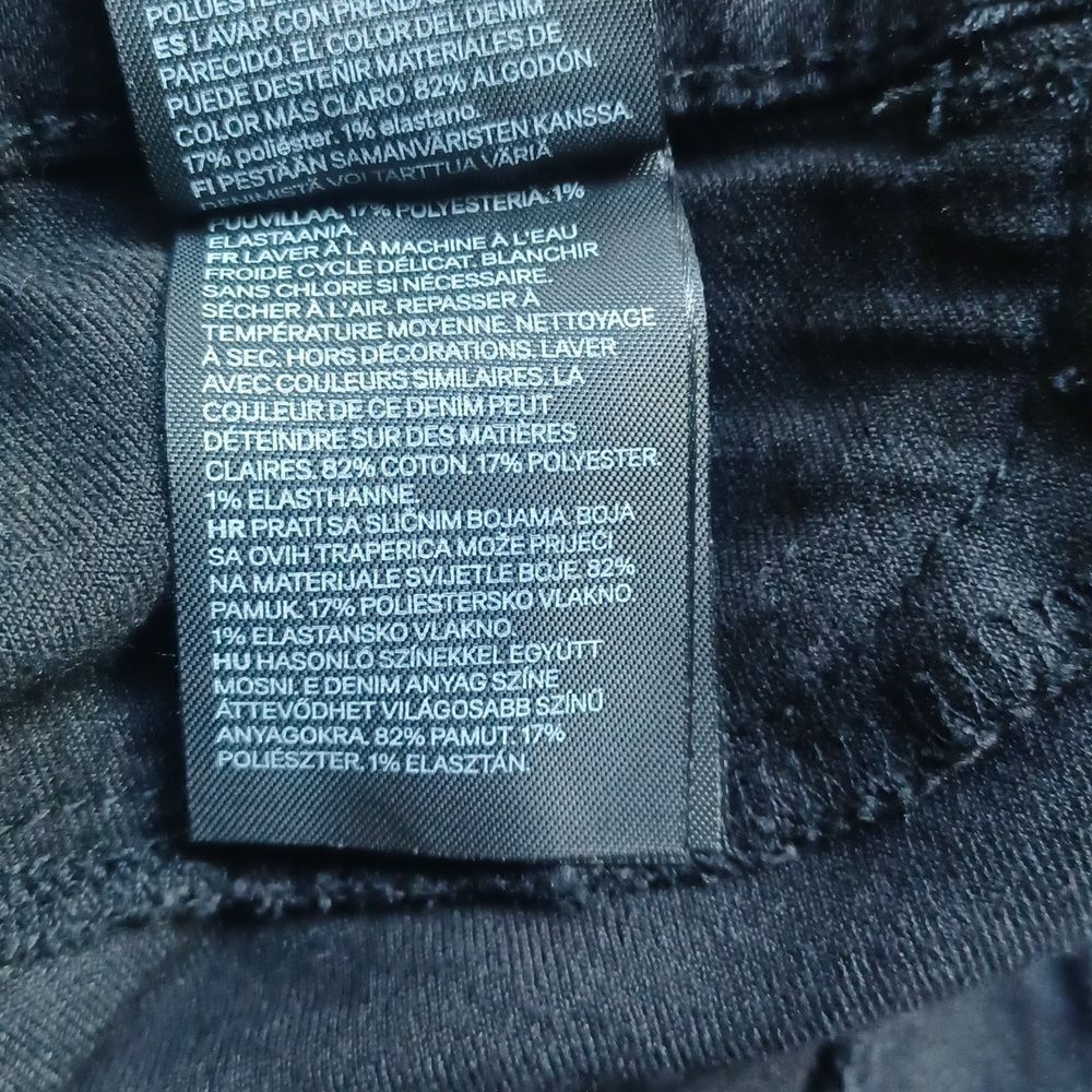 667743...&Denim  Black Skinny Jeans Size 27