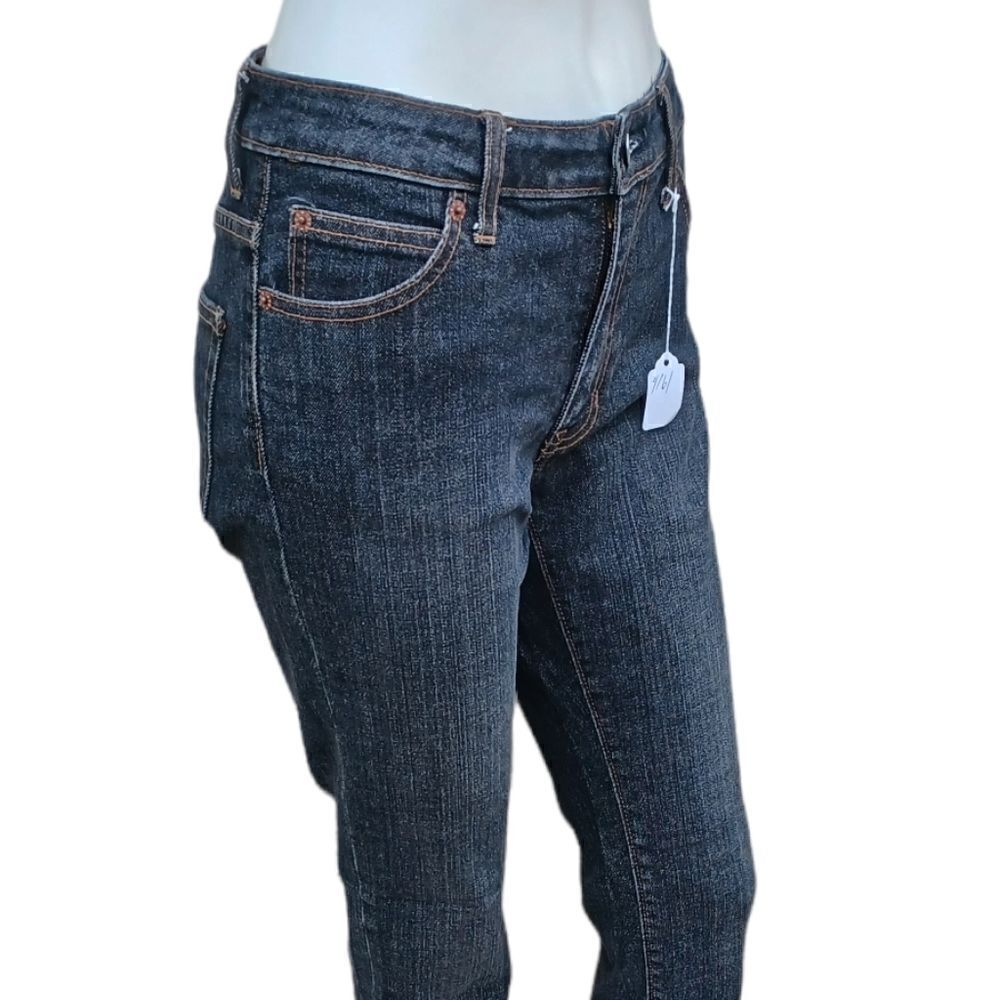 416110...Gap Bootcut Black Jeans Size 4R, 26" Waist 28" Inseam 8" Rise