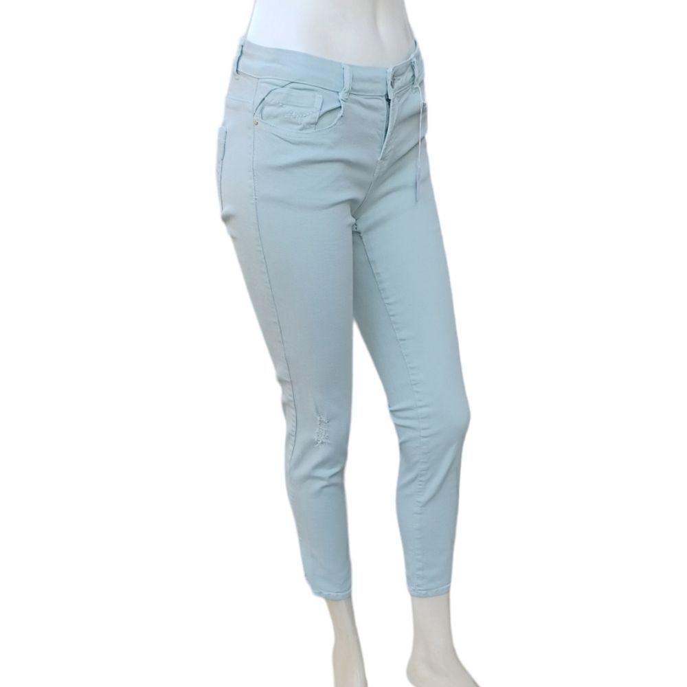 662642....Zara Core Denim Ankle Crop Jeans Size 6, W26" 26"Inseam 7"Rise